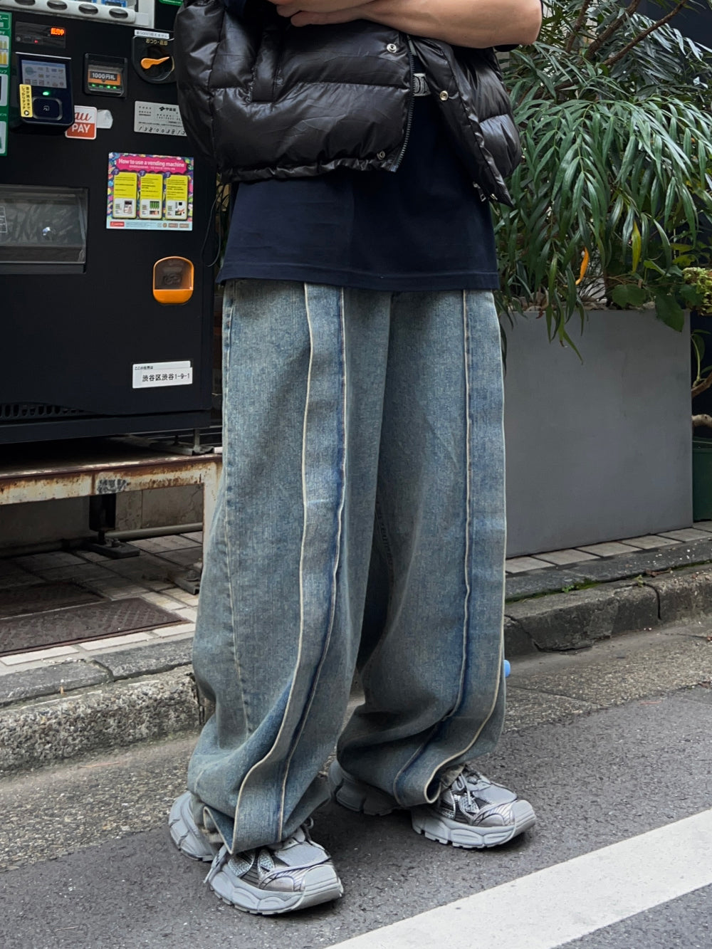 【KOOLOSET】Front Pintuck Bijo Denim KOOLOSET (クロゼット) - フロントピンタックビジョデニム