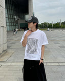 English lettering short sleeve t-shirt