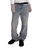 WASHED STRAIGHT DENIM PT