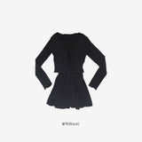 Moonlit cardigan + slip one-piece set