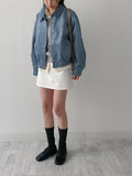 Steel Western Suede Blouson