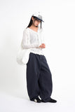 Peaky Ruffle V-neck Cardigan