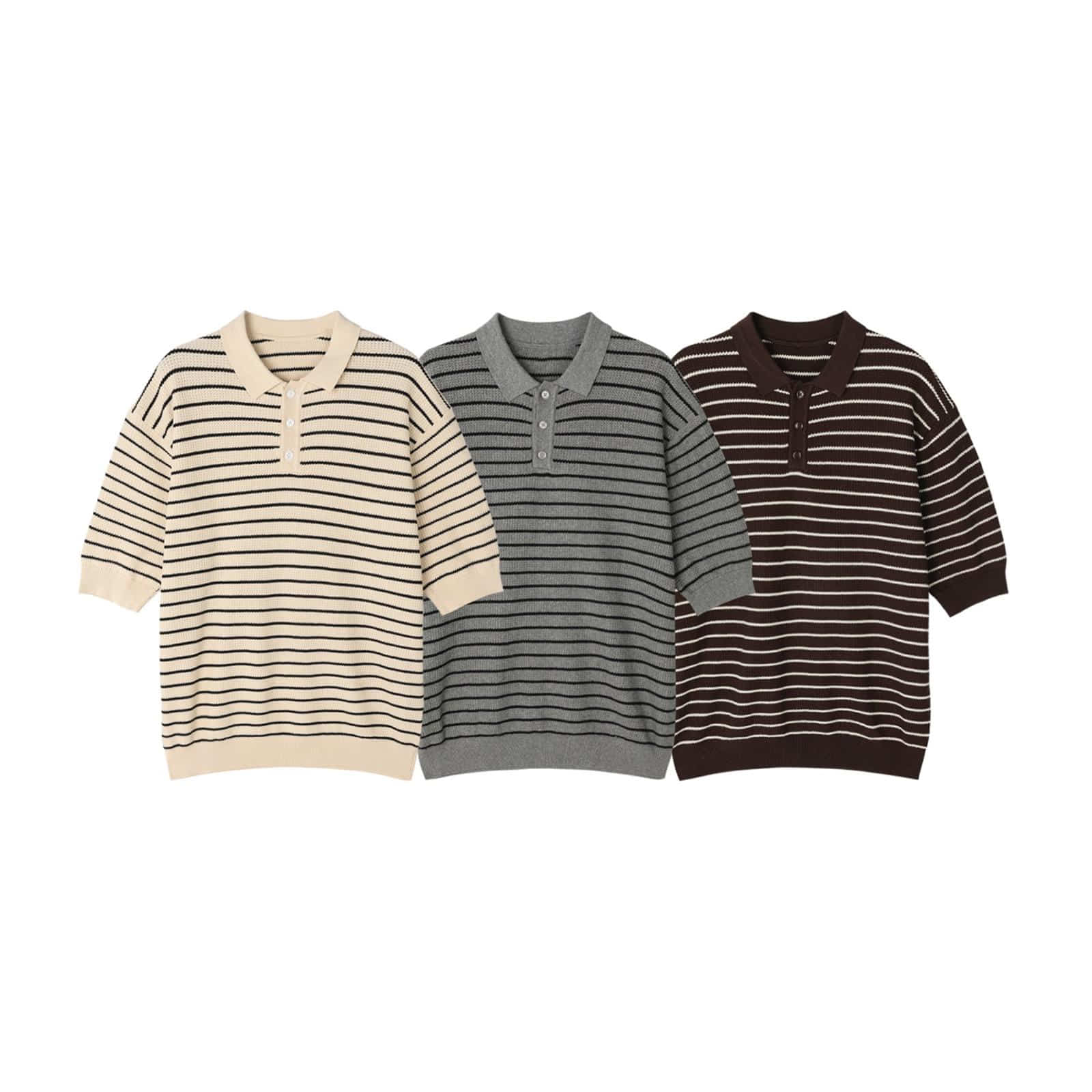 【HI FI FNK】Seli Striped Collar Knit HI FI FNK(ハイファイファンク) - セリボーダー襟付きニット