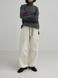 Turtleneck Overfit Brushed Sweatshirt