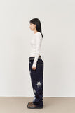(W) Boat Shape Button Top