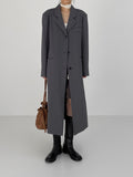 Drop 3 button loose fit long blazer
