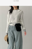 Boucle See-Through Knit T-Shirt