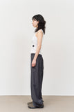 (W) Shape Dot Sleeveless