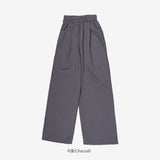 Bent Wide Pintuck Slacks
