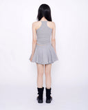 Feminine 3 PCS T-shirt + Sleeveless top + Banding Skirt Shorts Set