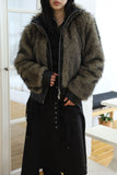 Paul Leather Line Fur Jacket