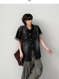 Nozuka Denim Half Shirt