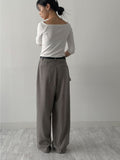 [FW/Setup Available] Conte Pintuck Wide Slacks