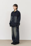 Melton Striped Denim Jacket