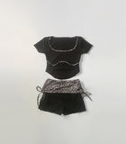 Shibuya y2k Leopard Two-Piece
