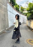 SEETHROUGH FRILL LONG SKIRT