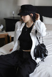 Ribbon shirring amang shoulder bag