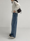 606 Balloon Wrinkle Wide Denim Pants