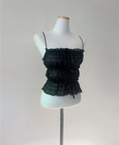 Bonir Shirring Lace Top
