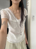 Tutti V-neck Layered Blouse