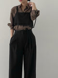 [Setup Available] Kanom Strap Wide Slacks