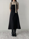 Tie Tension Elbow Length T-shirt