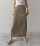 Rivet Stripe H-Line Skirt