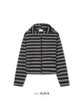 Ocean Striped Warmer Zip Hoodie