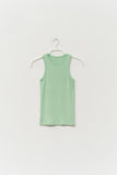 (W) Bean Ribbed Sleeveless