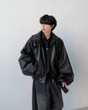 Mace Crop Leather Jumper