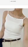 Boat Neck Square Ribbed Sleeveless