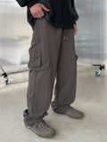 Nylon Round Zipper Pocket Pants