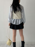 Garlic Punched Knit Bustier
