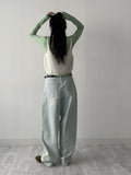 Vintage Long Wide Denim Pants