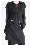ZIP SLIT BLOUSE