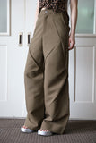 Dia cut wide pants