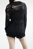 Ruel See-through Punching Long Knit