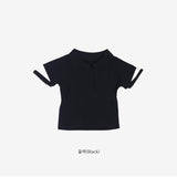 Etor Collar Slit T-shirt