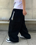 Vintage Diagonal Cargo Banding Pants