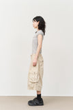 Frog Dyeing Bermuda Pants