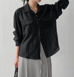 Kazun Pocket Loose Fit Blouse