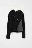 (W) Chess Shirring Hoodie