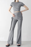 Ruble Slim T-shirt + Wrap Pants Set