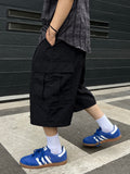Nylon One-Tuck Bermuda Pants