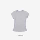 Mona round neck slim fit short sleeve t-shirt