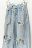(W) Ponz Blue Wide Denim