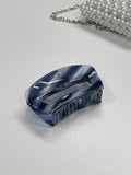 Marbled half-moon pin