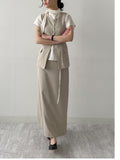 Momento Linen Long Skirt