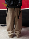 Patch Balloon Two-Tuck Banding Pants