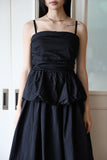 Flare blouse tube top